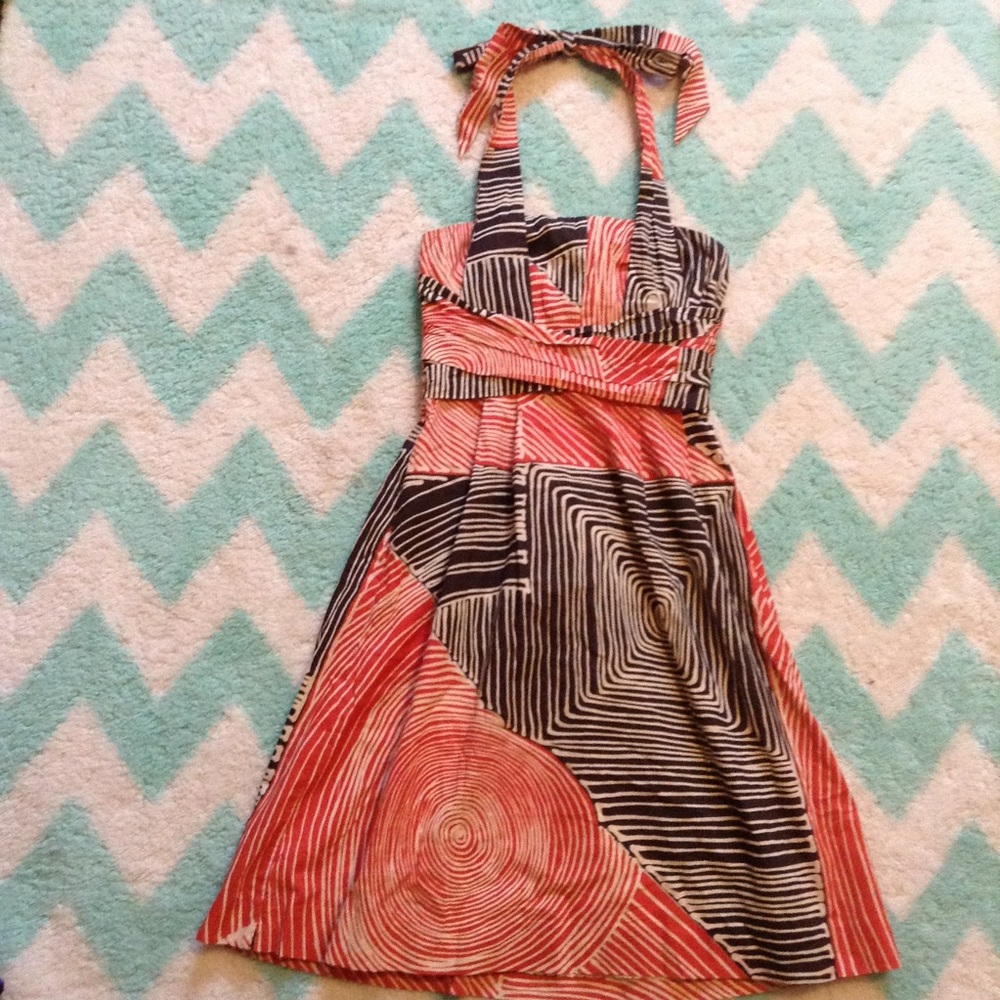 we ❤️ vera ANTHROPOLOGIE vintagey halter dress 2 - Picture 5 of 10